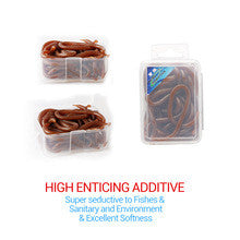 High Simulation Artificial Earthworm Fishing Lure Super Luring Simulation Smell Additive Bait 15 Pcs/box Fishing Tackle